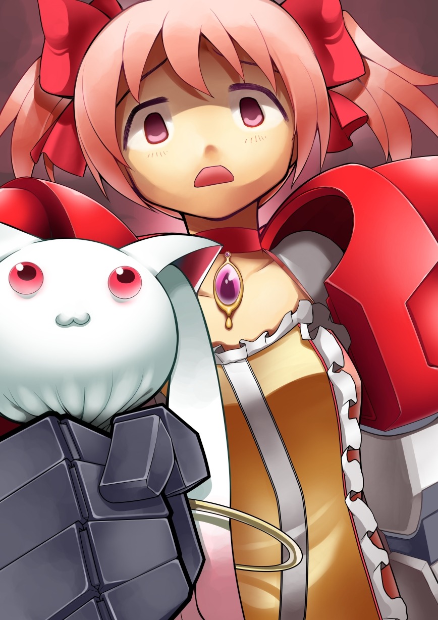 kaname_madoka kyubey mecha_musume nishiide_kengorou puella_magi_madoka_magica