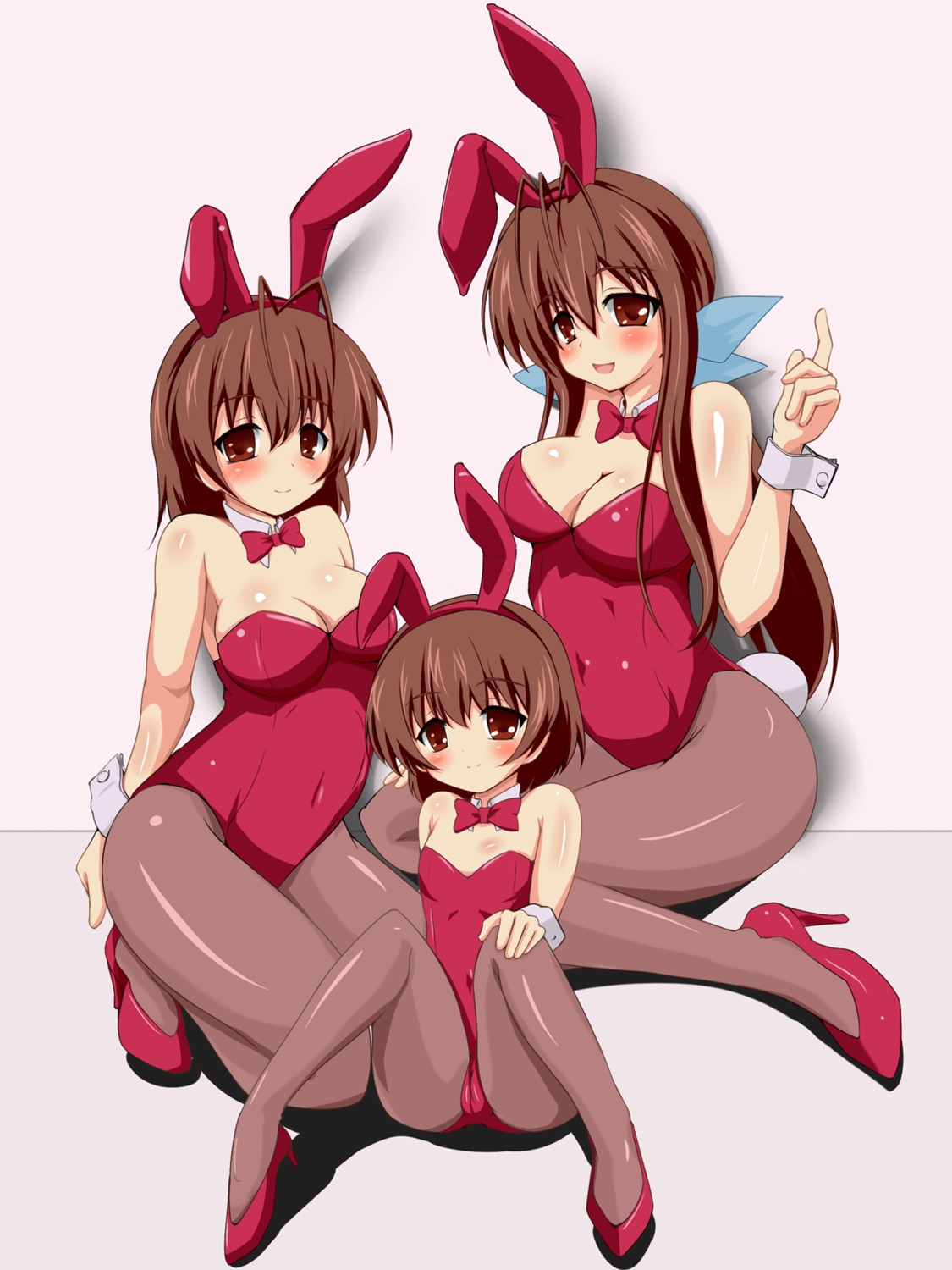 animal_ears beni-bana bunny_ears bunny_girl cameltoe clannad clannad_after_story cleavage furukawa_nagisa furukawa_sanae loli okazaki_ushio pantyhose