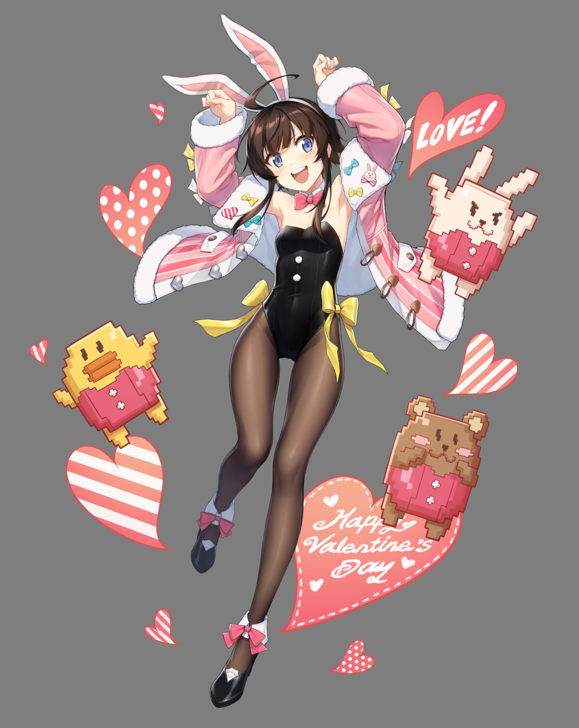 animal_ears bunny_ears bunny_girl counter:side pantyhose transparent_png yang_harim