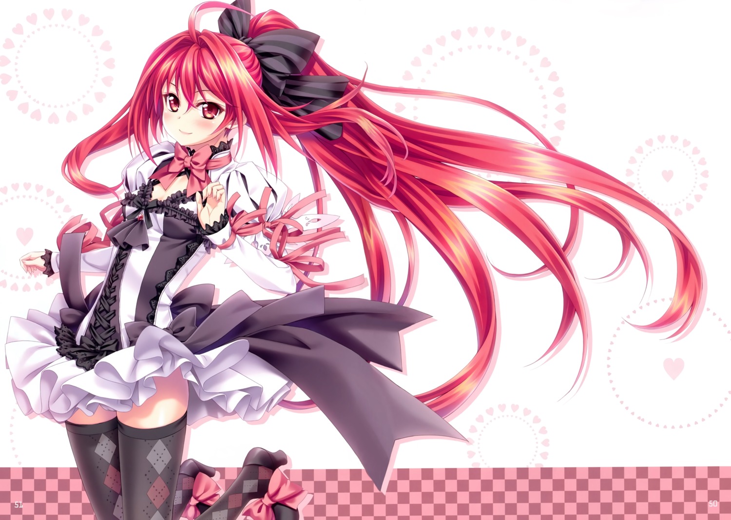 cleavage corticarte_apa_lagranges dress heels kannatsuki_noboru shinkyoku_soukai_polyphonica thighhighs