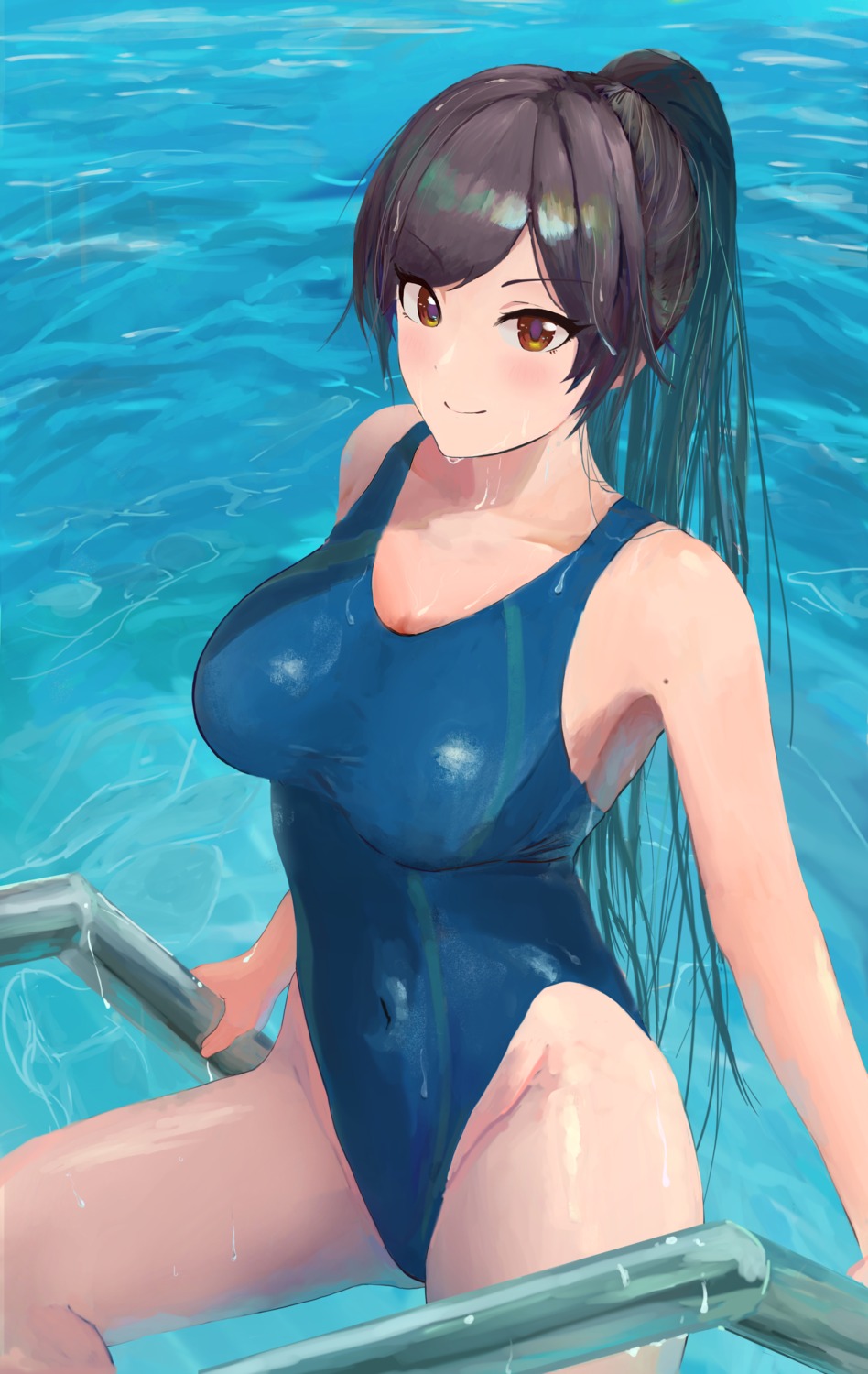 aji_purio4646 shirase_sakuya swimsuits the_idolm@ster the_idolm@ster_shiny_colors wet