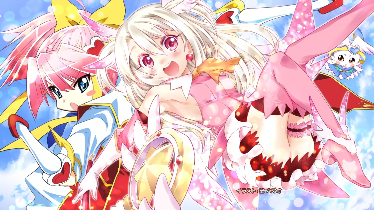 endcard fate/kaleid_liner_prisma_illya fate/stay_night illyasviel_von_einzbern sumeragi_hamao wallpaper