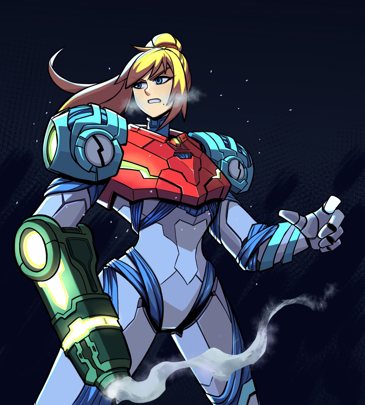 aneurysm_ax armor bodysuit metroid metroid_dread samus_aran weapon