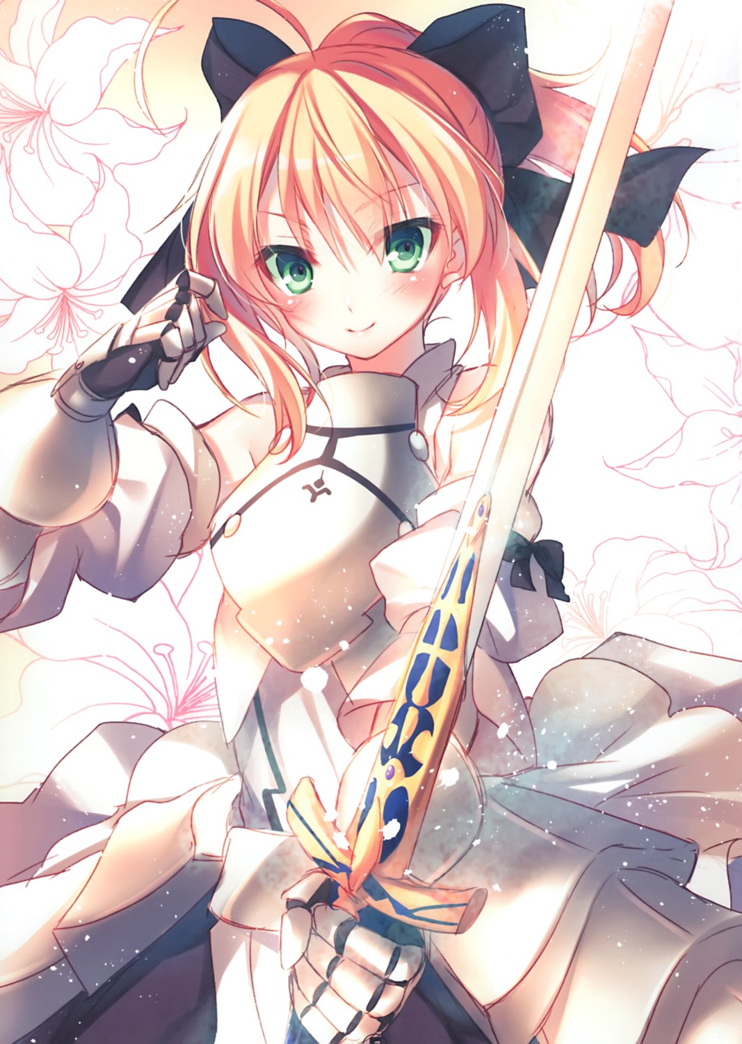 alicesyndrome* armor dress fate/grand_order saber saber_lily sword toosaka_asagi