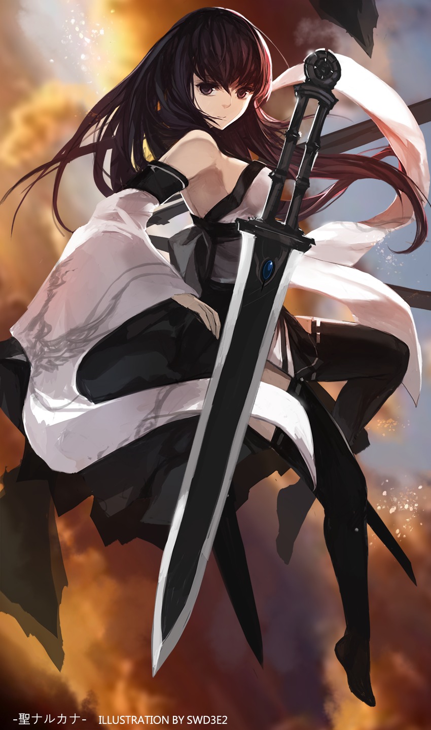 narukana seinarukana swd3e2 sword thighhighs