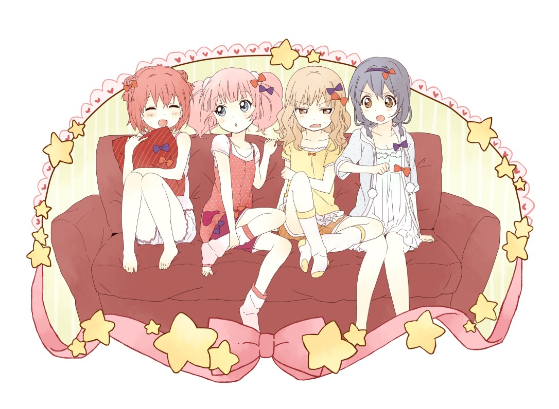 akaza_akari furutani_himawari namori oomuro_sakurako yoshikawa_chinatsu yuru_yuri