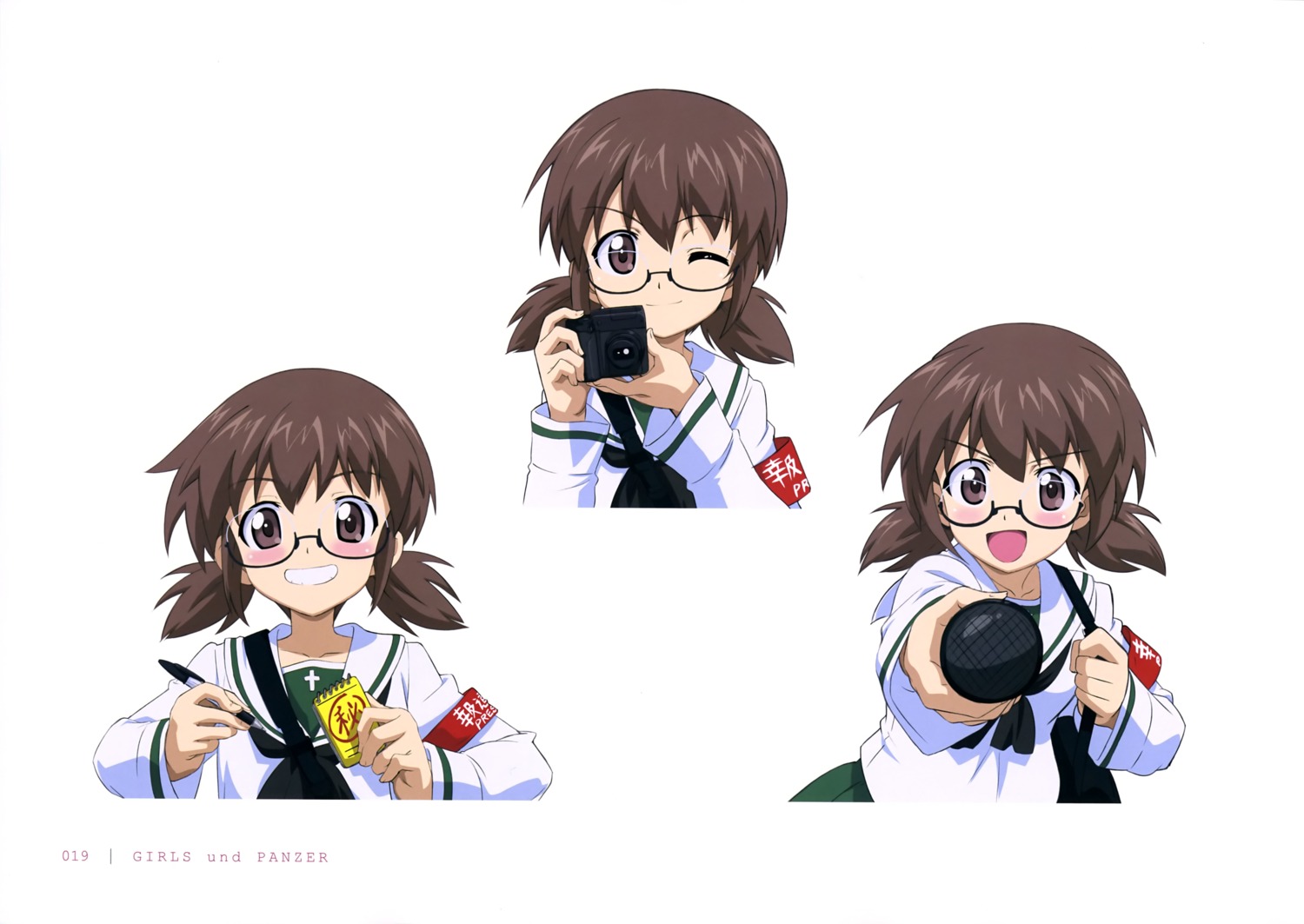 girls_und_panzer megane ou_taiga seifuku