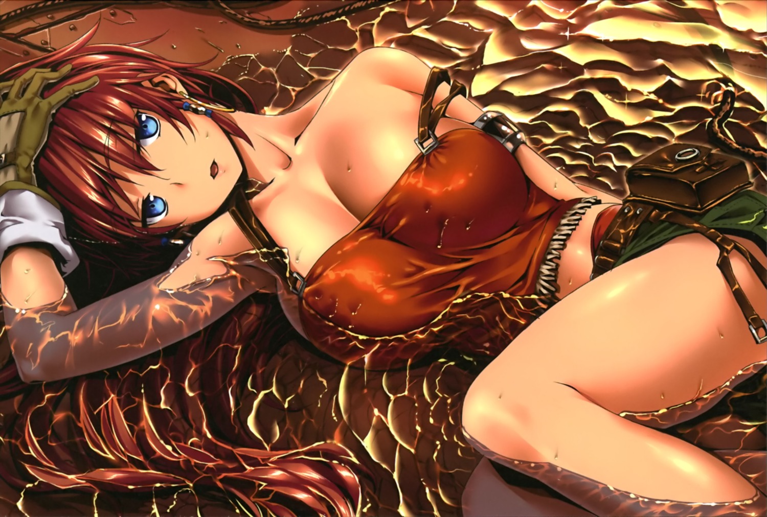 bellows cleavage himura_kiseki no_bra suisei_no_gargantia wet