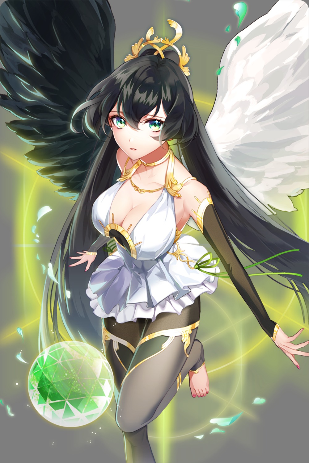cleavage dress pantyhose soccer_spirits transparent_png tyuh wings