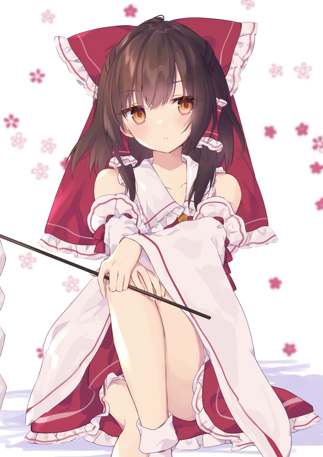 hakurei_reimu purin_jiisan skirt_lift touhou