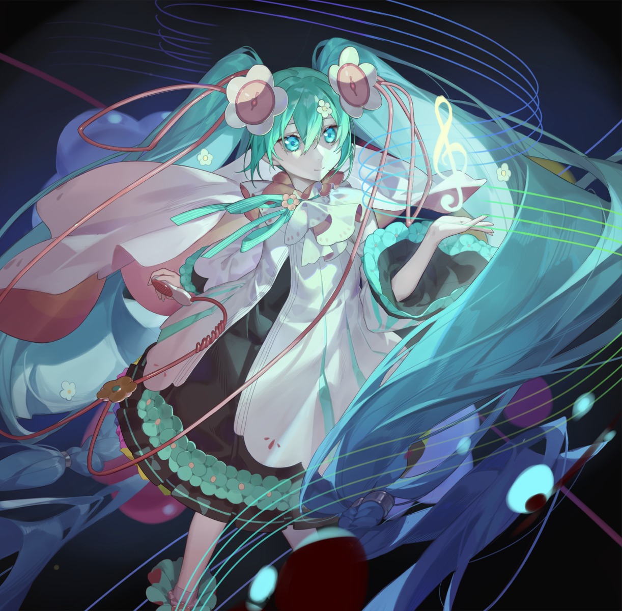 dress hatsune_miku magical_mirai red_cucumber vocaloid