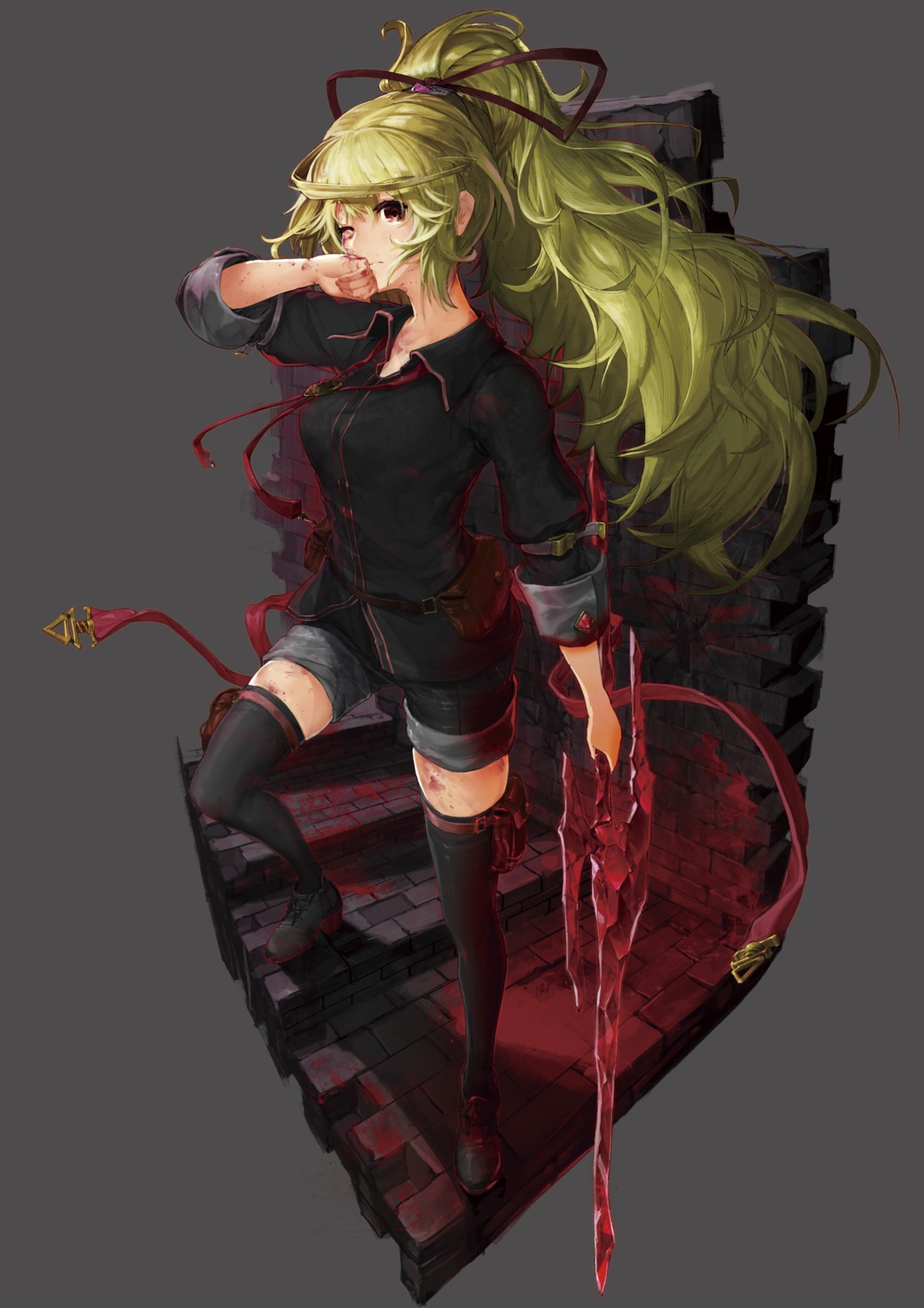 blood croriin sword thighhighs