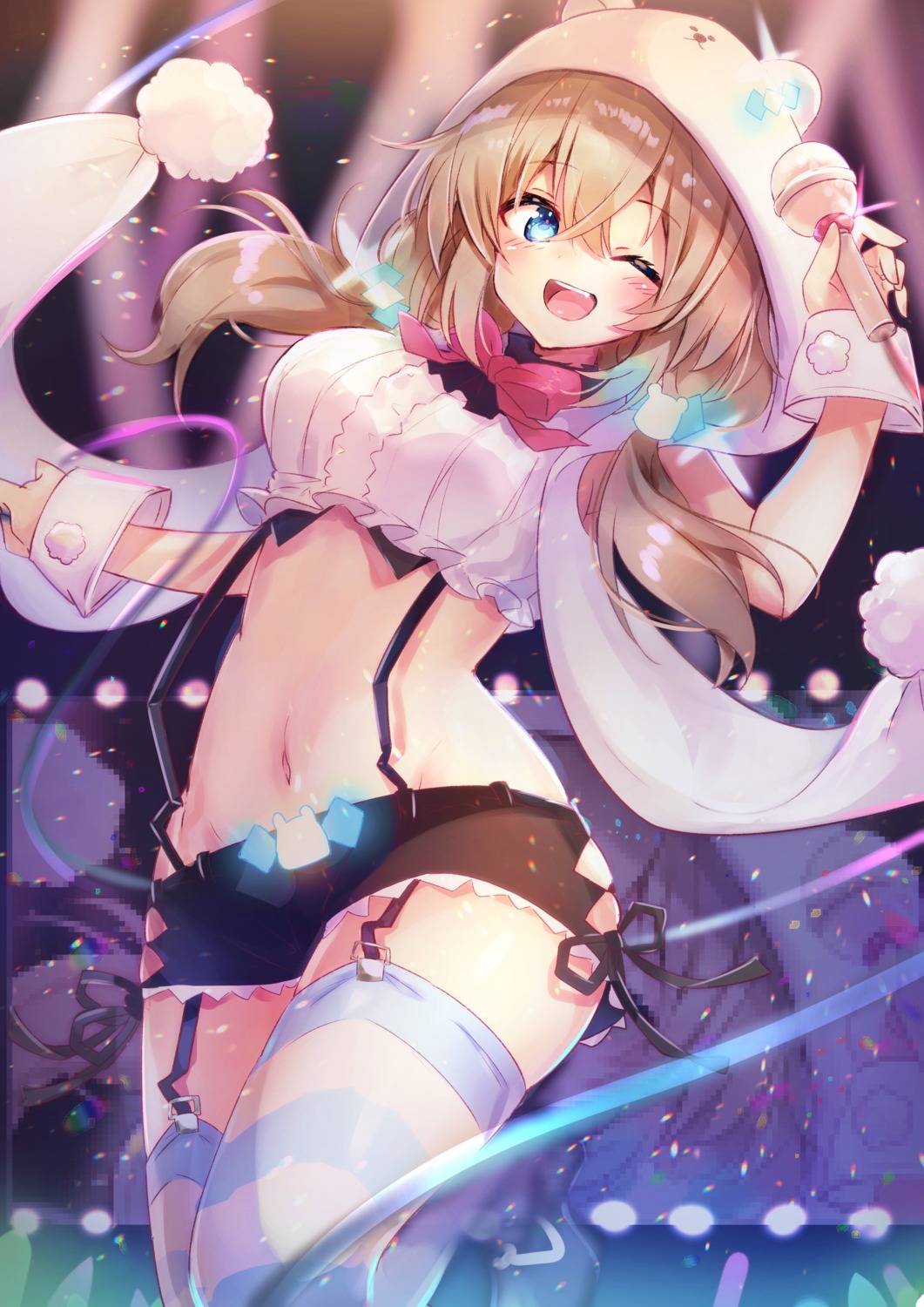 mashiro_kuma mashiro_kuma_(channel) nekomugiharu stockings thighhighs