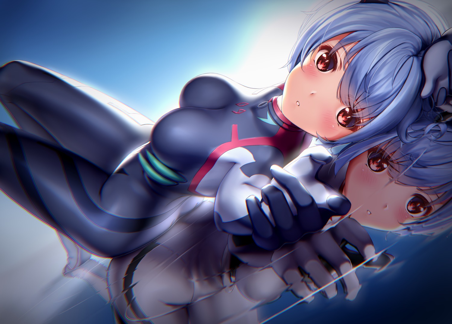 ayanami_rei bodysuit etsunami_kumita neon_genesis_evangelion