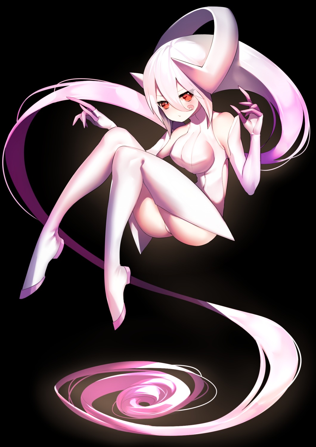 heels leotard mewtwo pokemon rahato thighhighs