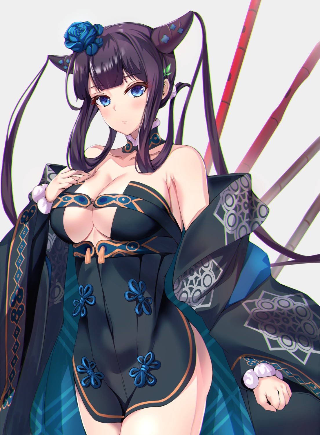 asian_clothes fate/grand_order no_bra yahan_(mctr5253) yang_guifei_(fate/grand_order)