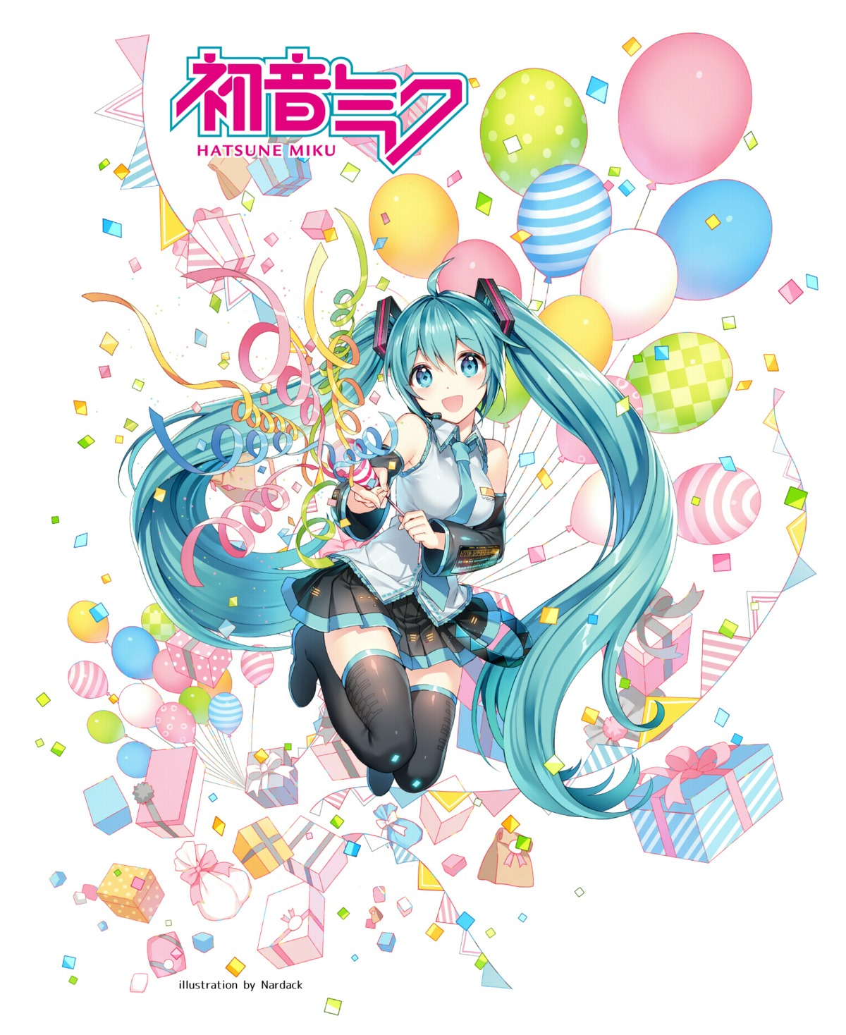 hatsune_miku nardack thighhighs vocaloid