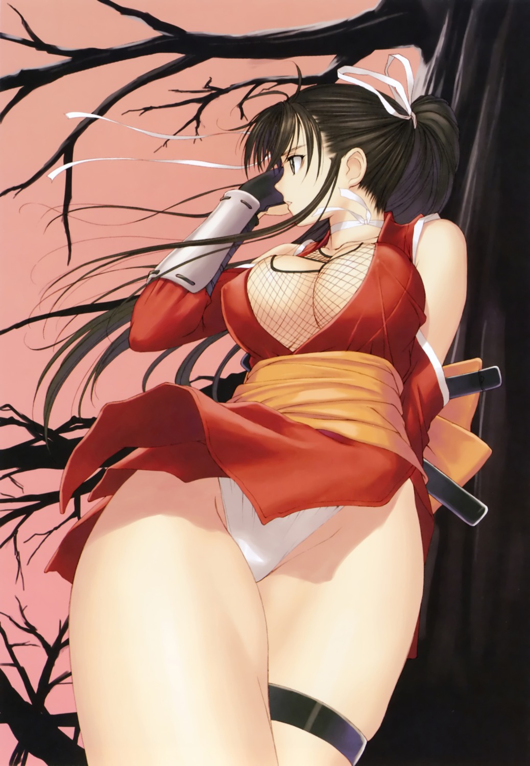 erect_nipples fundoshi mitama_shinobi ninja ran_(mitama_shinobi) tony_taka