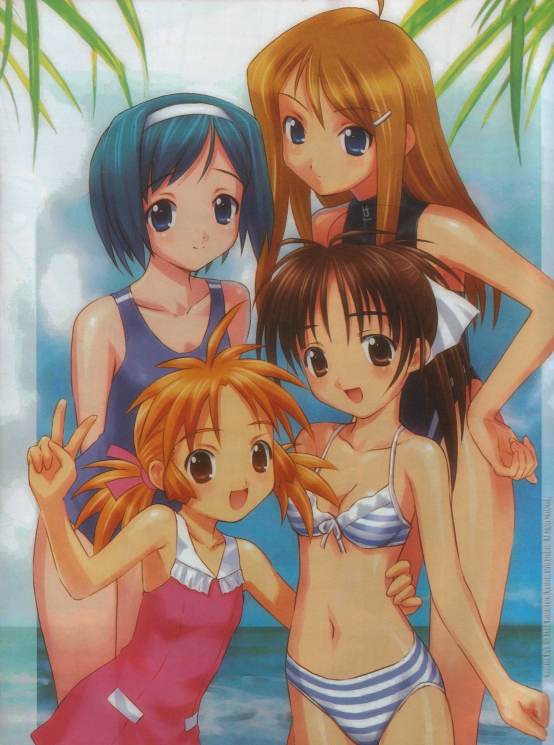 ayame_akimo bikini fuyude_yuri goto-p haruno_sakura_(wandaba_style) natsuwa_himawari swimsuits wandaba_style