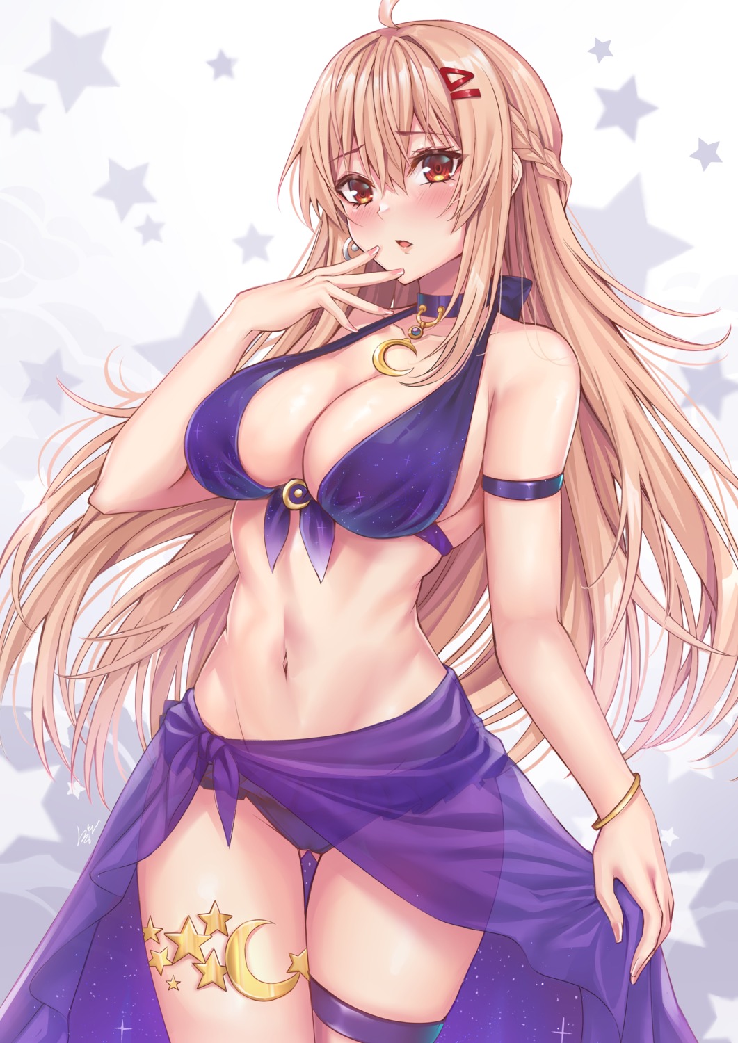 bikini cameltoe garter see_through skirt_lift swimsuits tsang_yu_chun