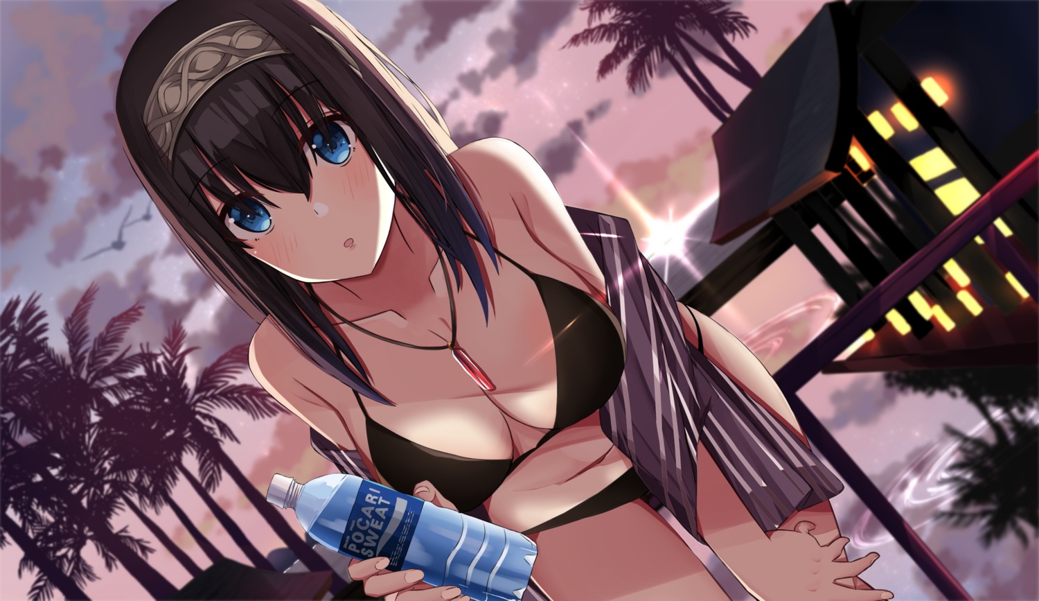 bikini cleavage norazura sagisawa_fumika swimsuits the_idolm@ster the_idolm@ster_cinderella_girls