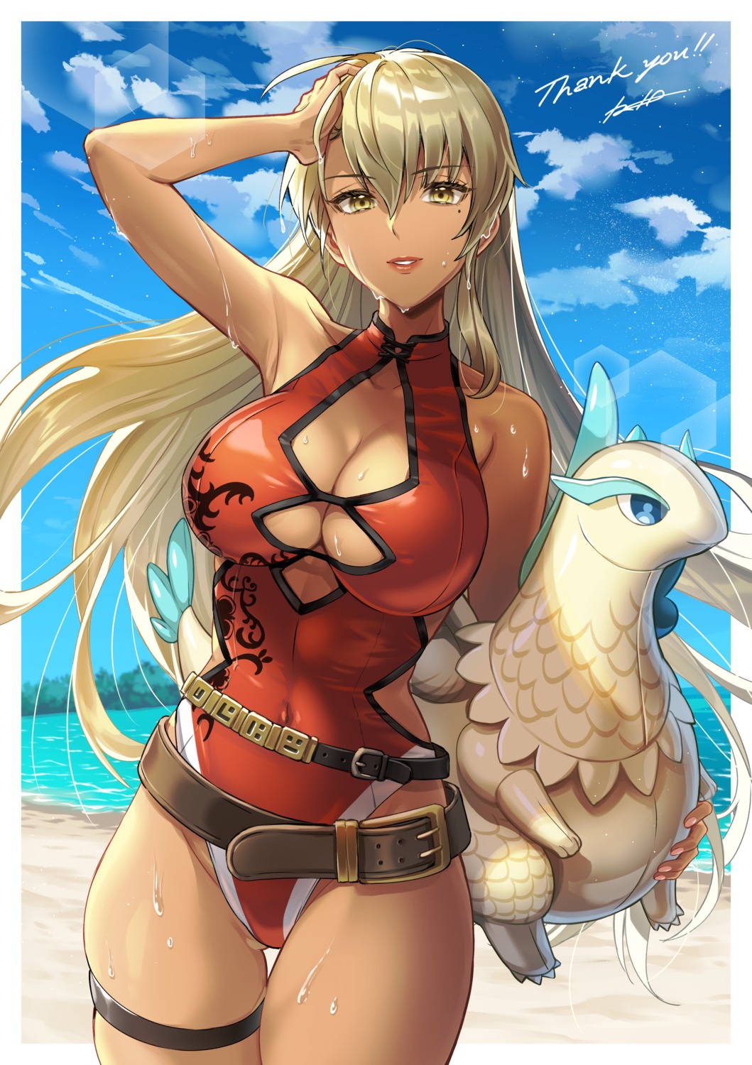 fire_emblem fire_emblem:_rekka_no_ken garter igrene iria_(yumeirokingyo) swimsuits