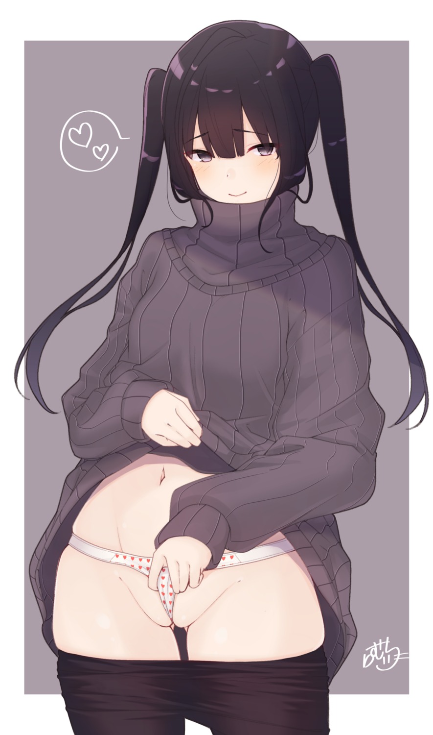 pantsu pantyhose pussy ramchi skirt_lift sweater