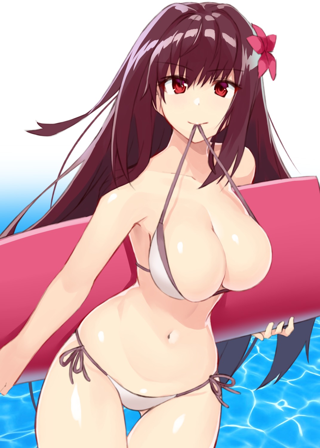 bikini fate/grand_order scathach_(fate/grand_order) swimsuits syunichi undressing