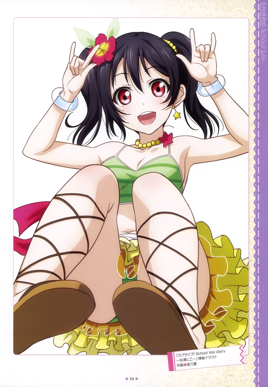 bikini love_live! otono_natsu swimsuits yazawa_nico