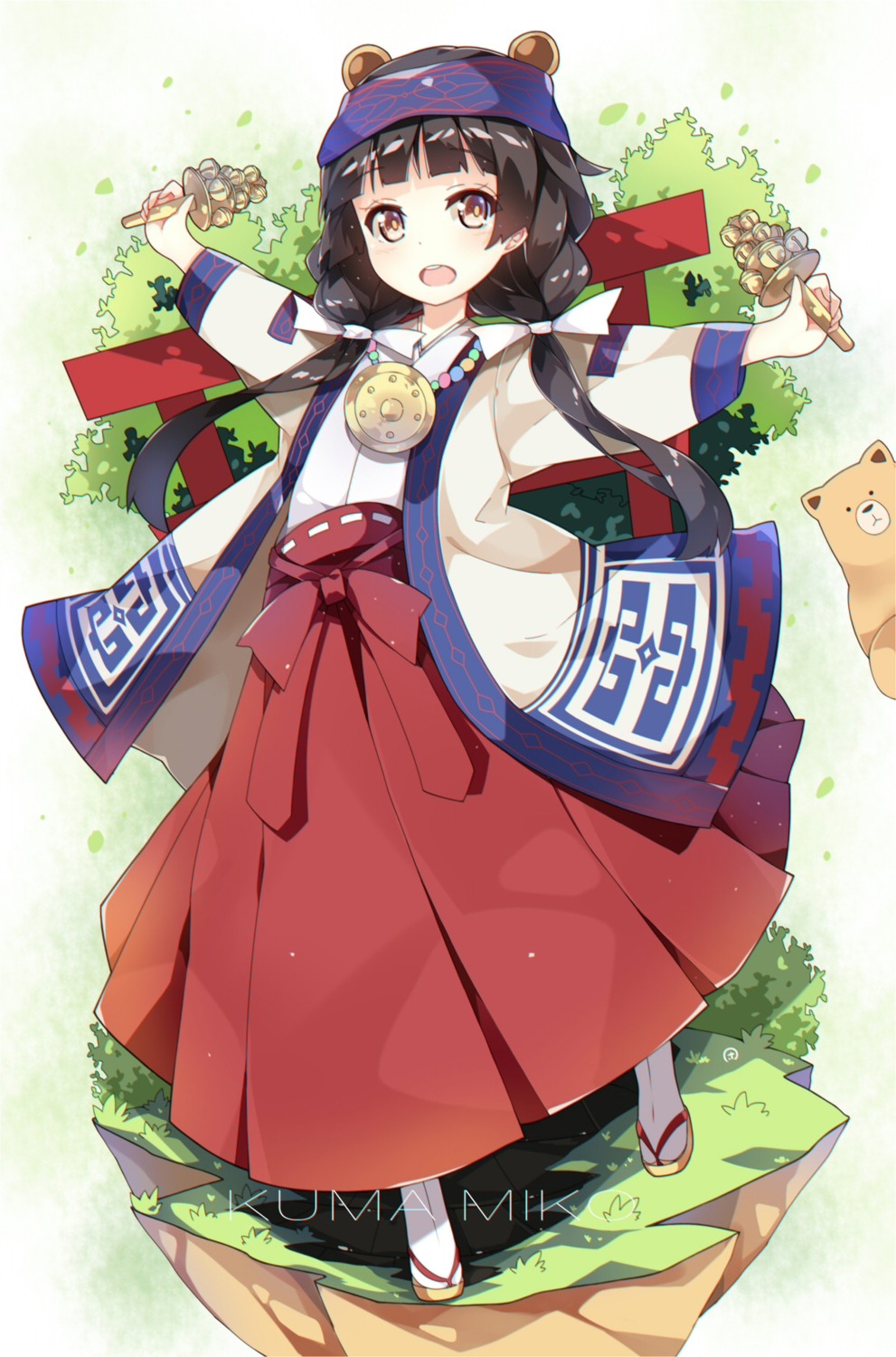 amayadori_machi dango_remi japanese_clothes kumai_natsu kumamiko miko