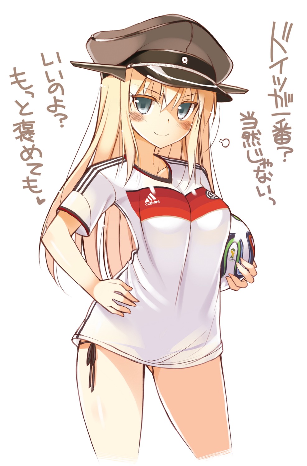 bismarck_(kancolle) kantai_collection oota_yuuichi soccer