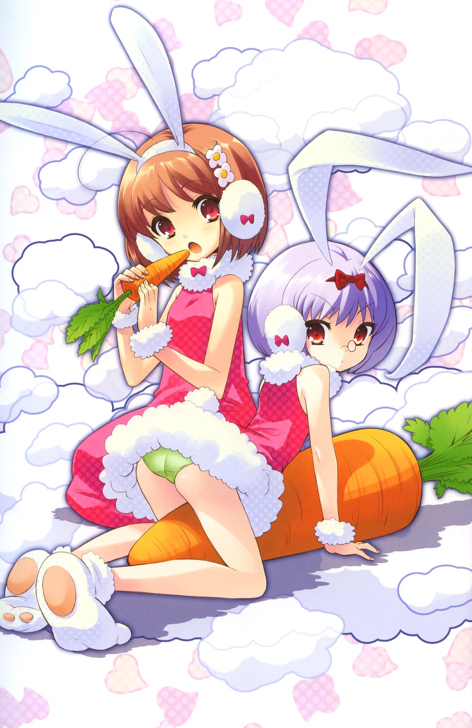 animal_ears bunny_ears flyable_heart inaba_yui ito_noizi pantsu