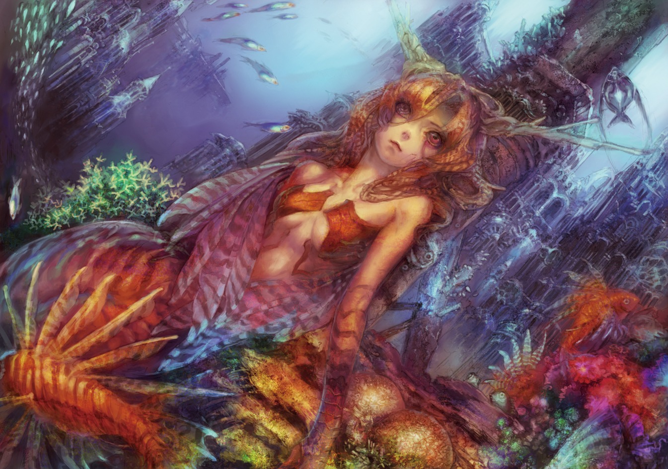 mermaid monster_girl munashichi