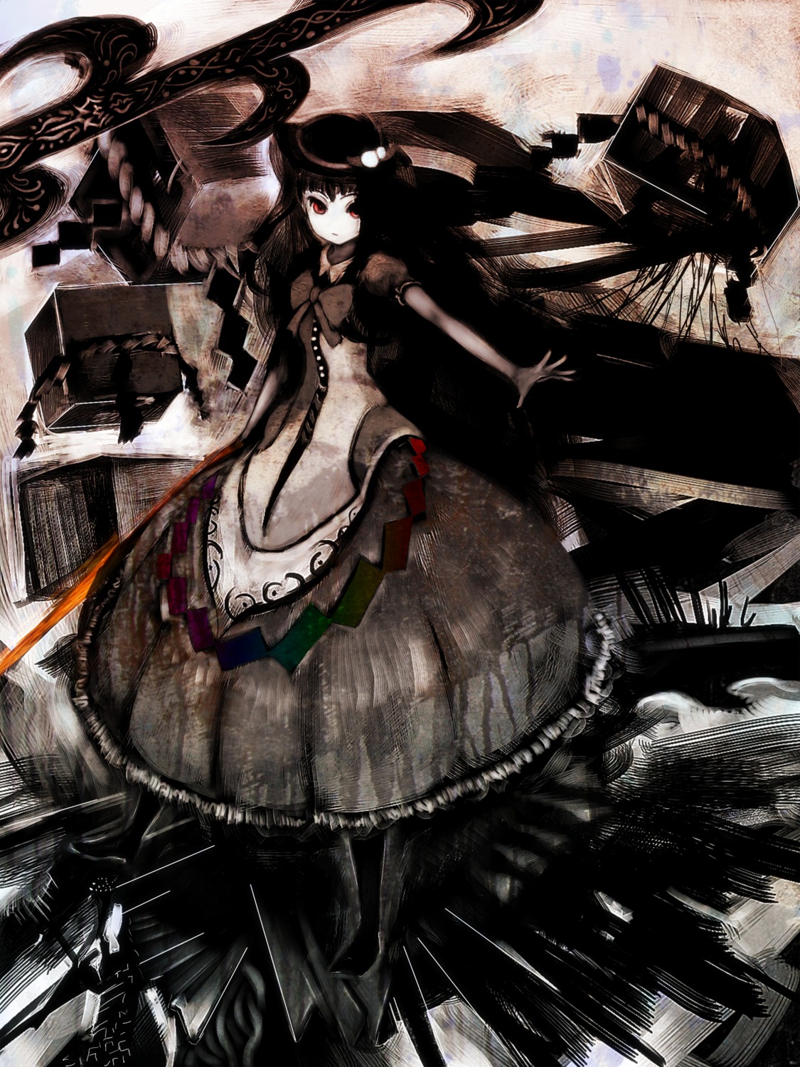 cong1991 dress hinanawi_tenshi lolita_fashion touhou