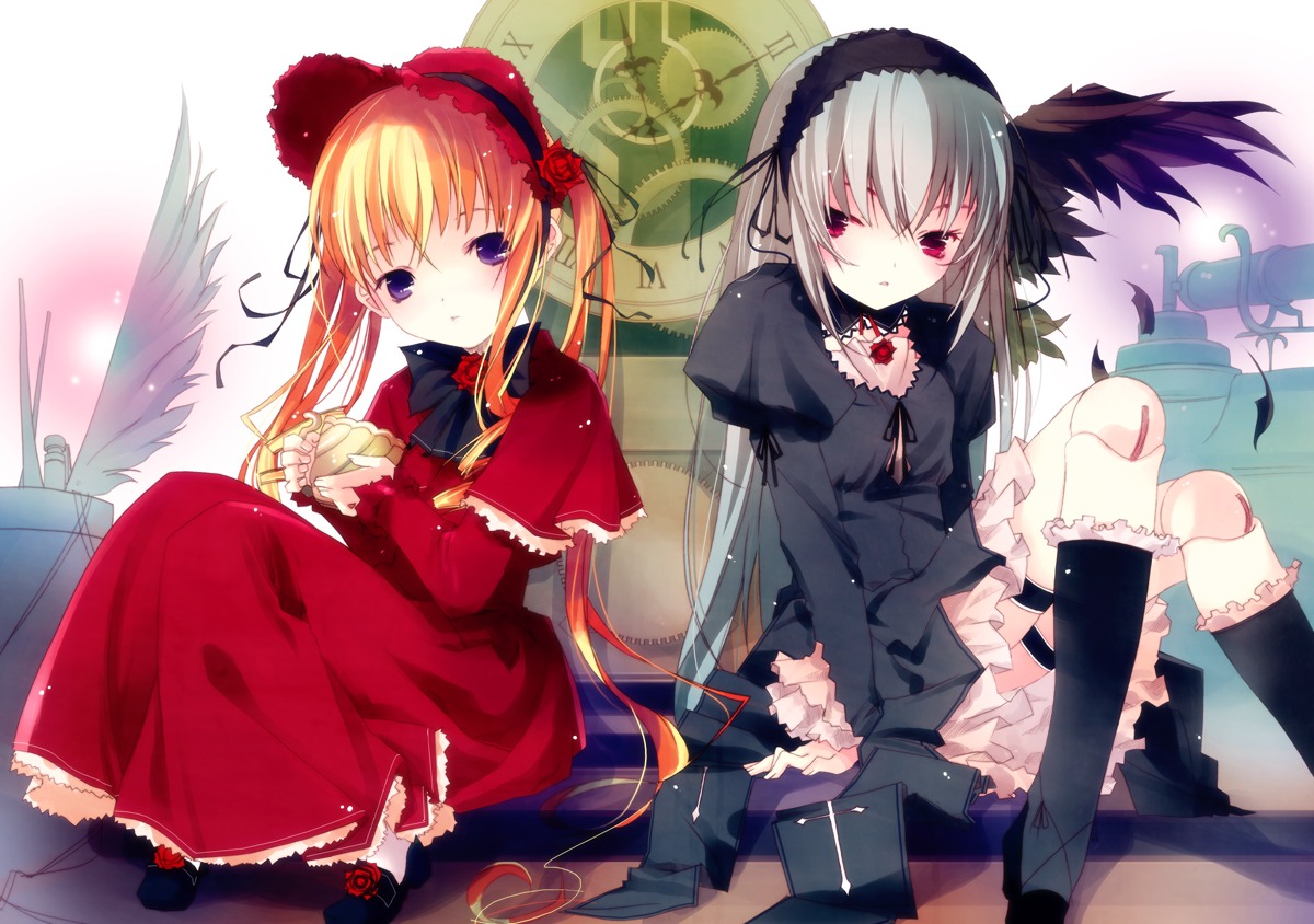 dress lolita_fashion mecha_musume rozen_maiden ruroo shinku suigintou