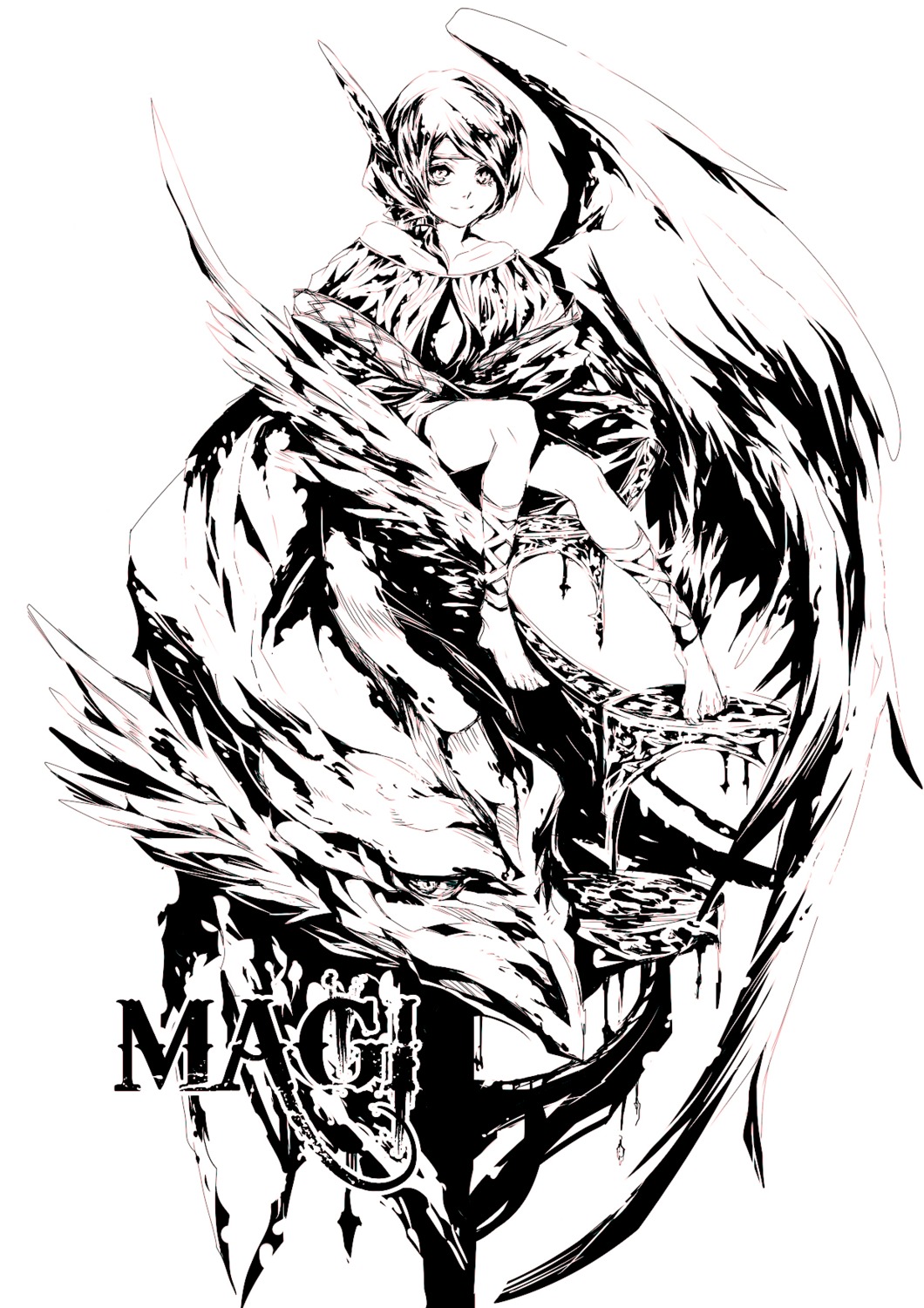 garasu magi_the_labyrinth_of_magic monochrome pisti