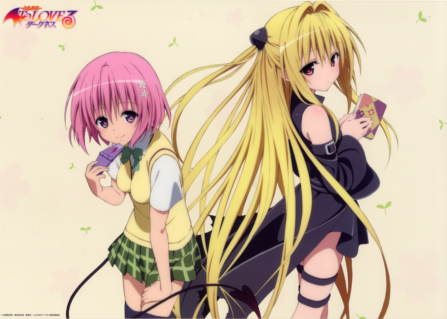 golden_darkness momo_velia_deviluke seifuku tail thighhighs to_love_ru to_love_ru_darkness