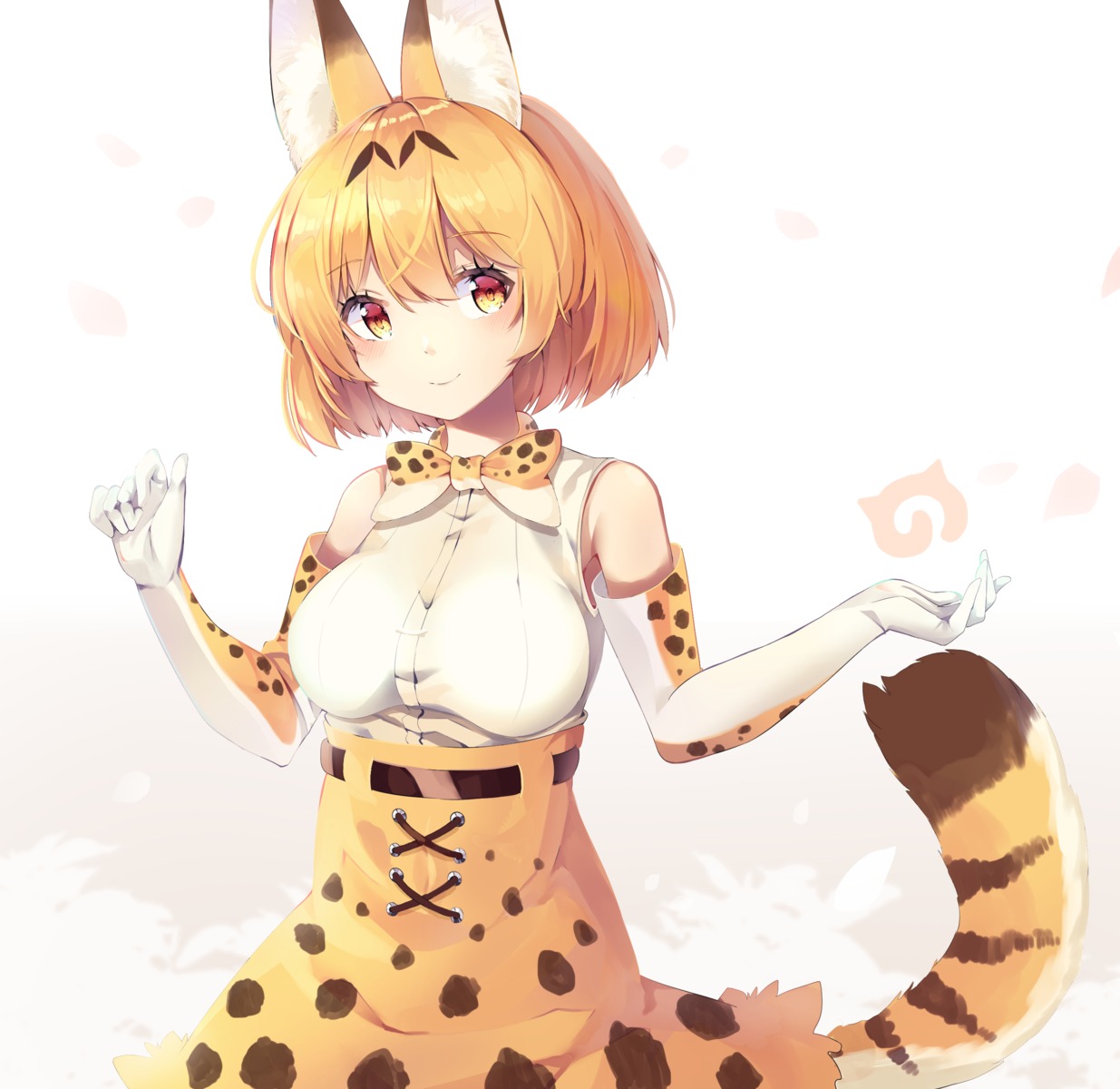 animal_ears animal_ears_(artist) kemono_friends serval tail