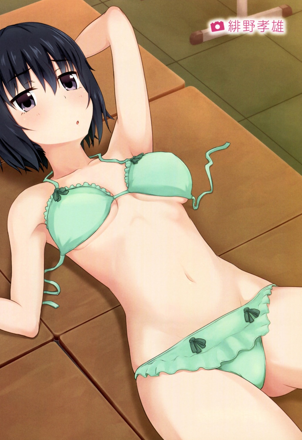 bikini hino_takao photokano swimsuits underboob