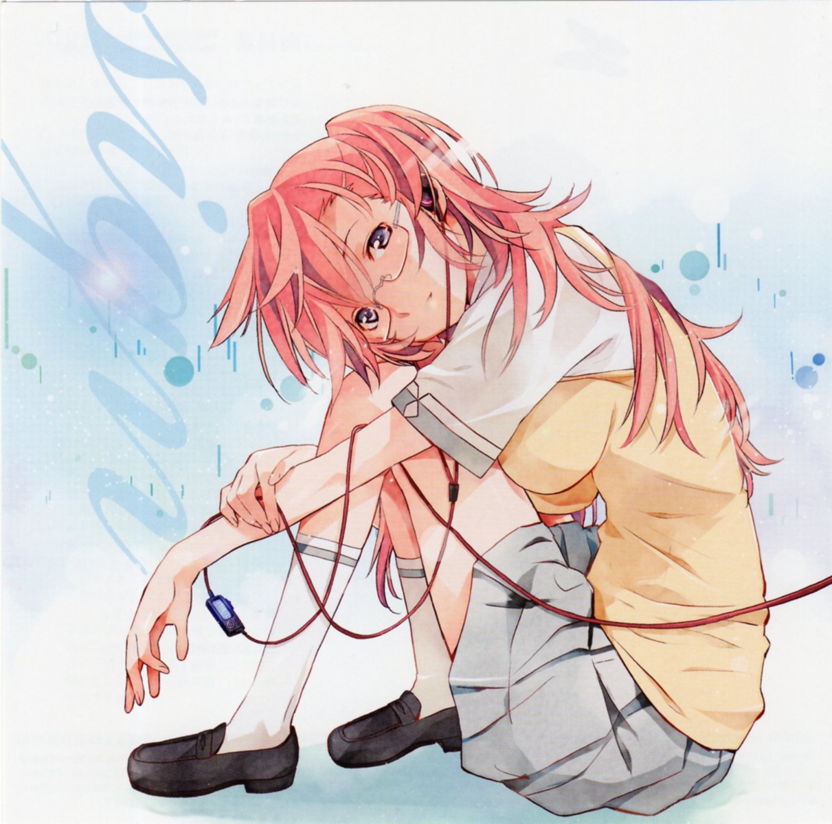 ano_natsu_de_matteru disc_cover headphones megane seifuku takatsuki_ichika uon_taraku