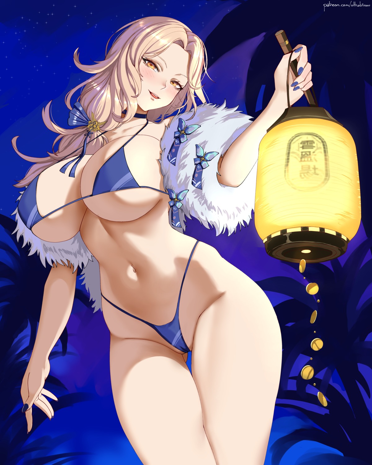 bikini cameltoe ludmilla_(nikke) nikke_the_goddess_of_victory swimsuits thong ultrabinou