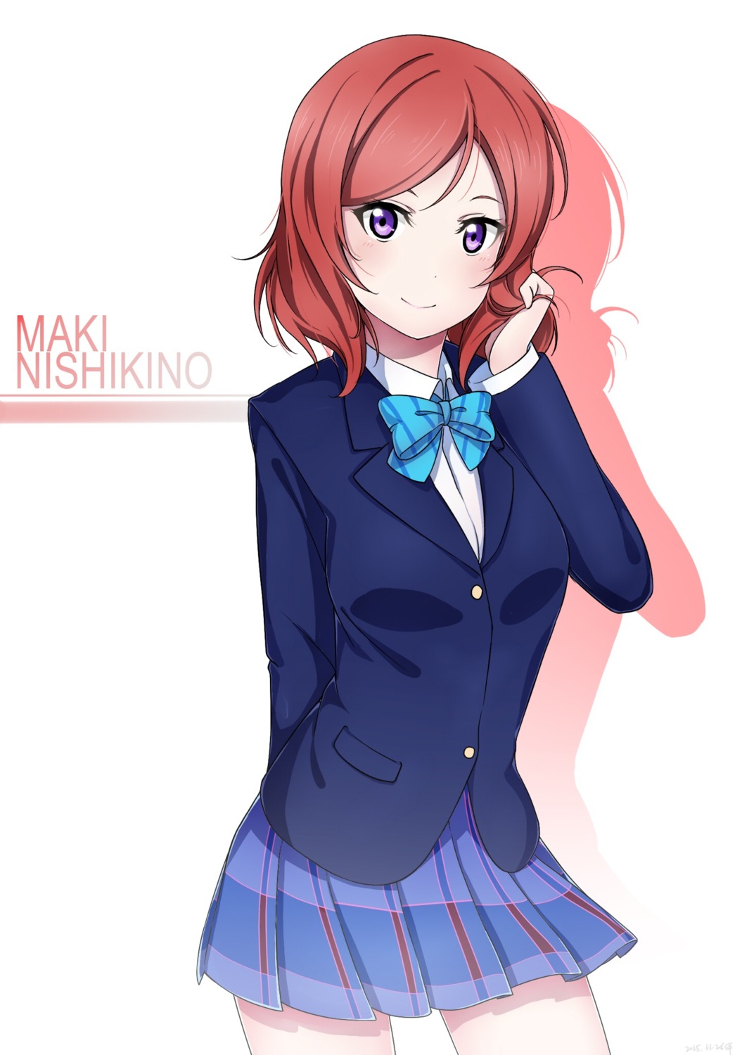 love_live! love_live!_(series) nishikino_maki seifuku shiimai