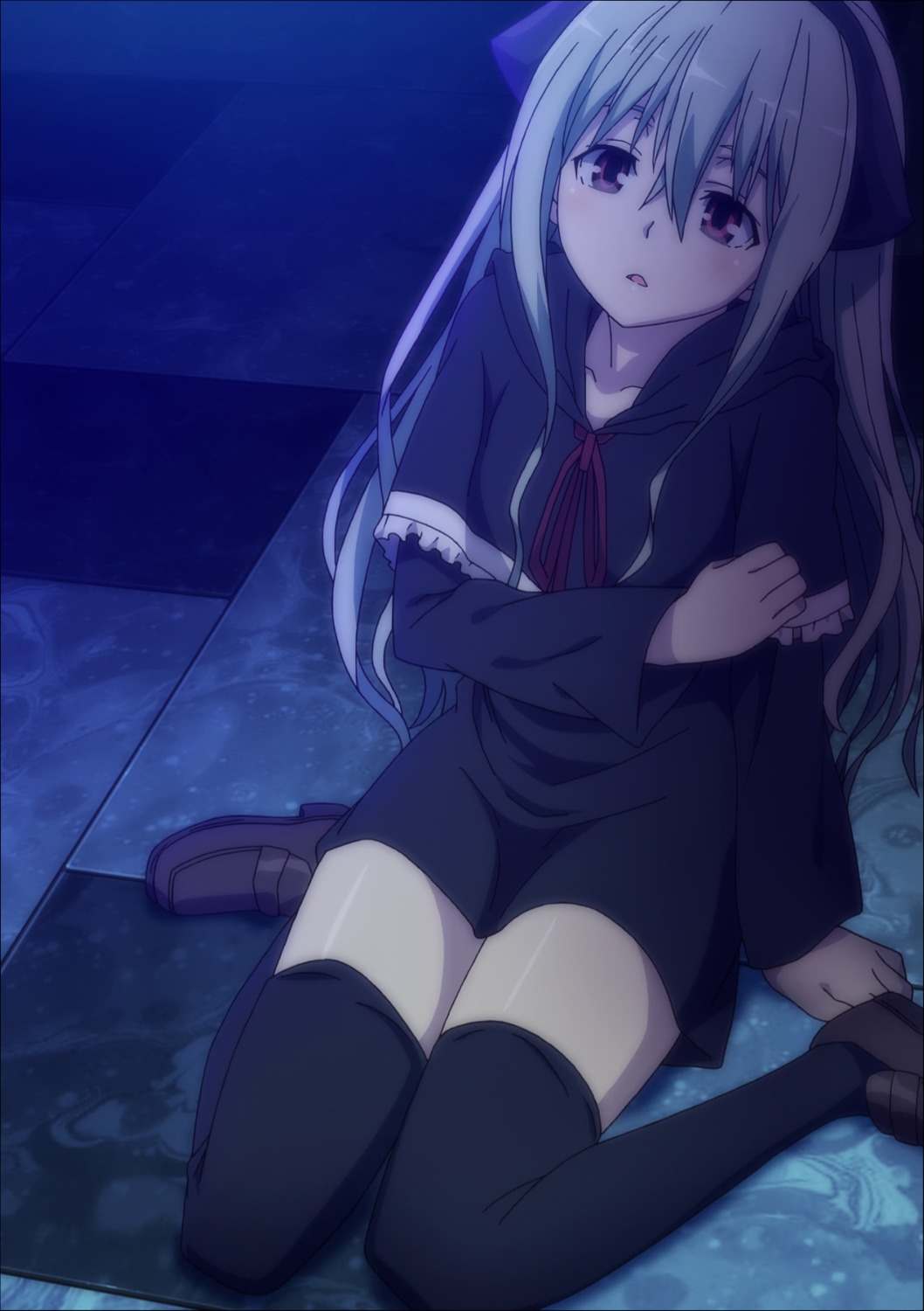 cap ilia seifuku thighhighs trinity_seven