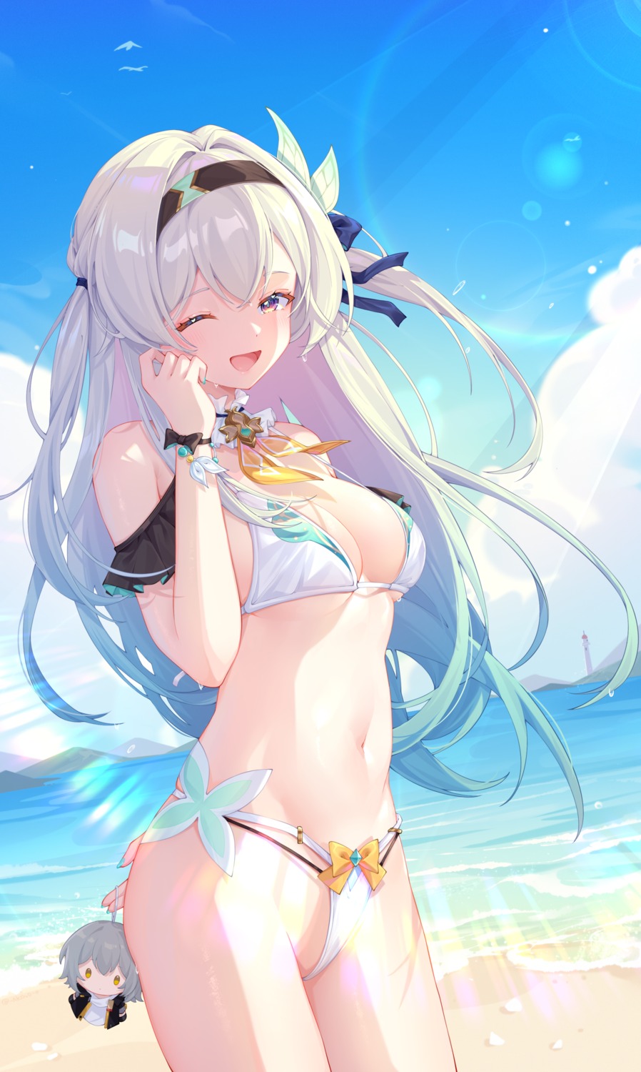 akovo bikini chibi firefly honkai:_star_rail stelle swimsuits thong