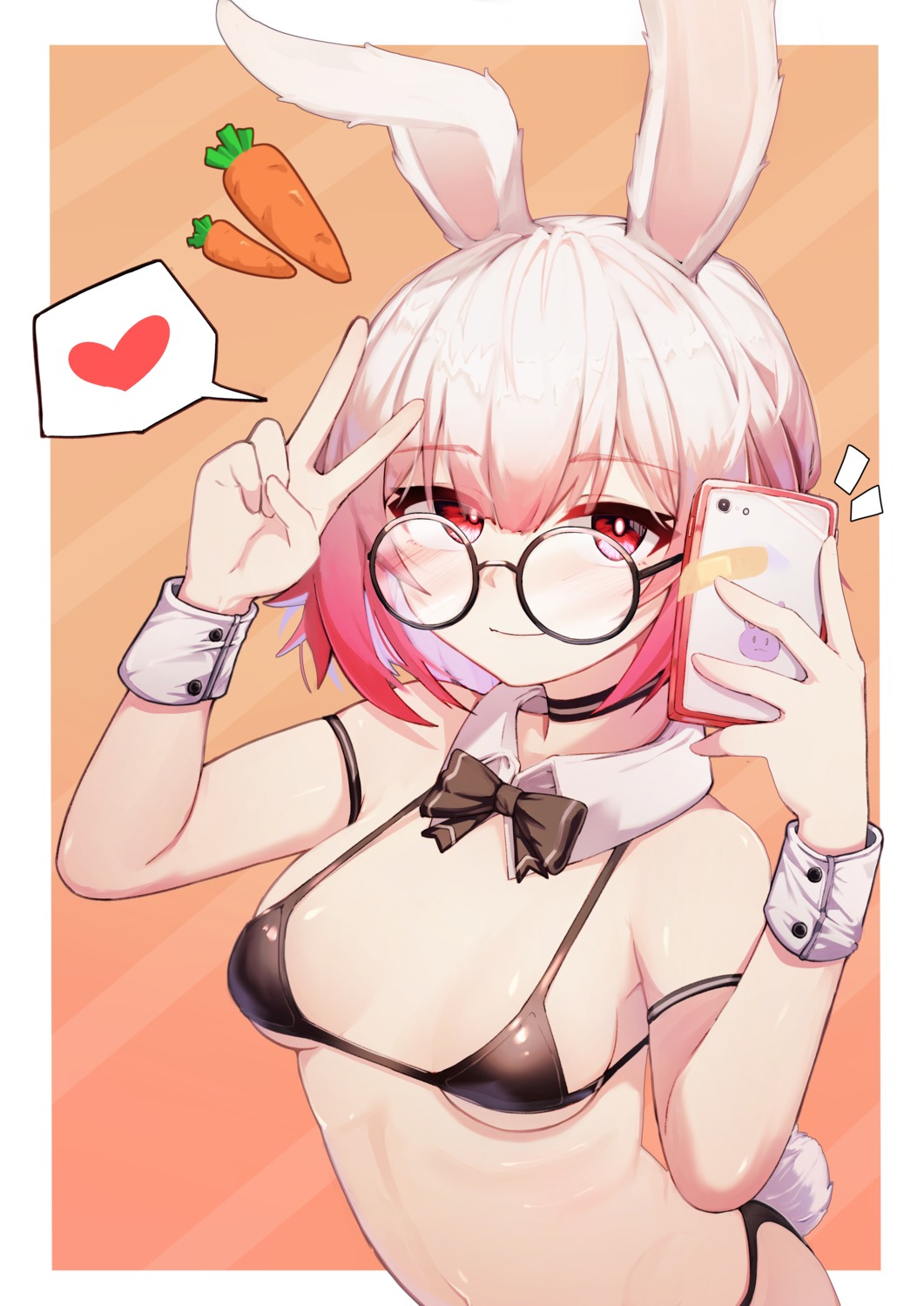 5danny1206 animal_ears bikini bunny_ears megane swimsuits tail