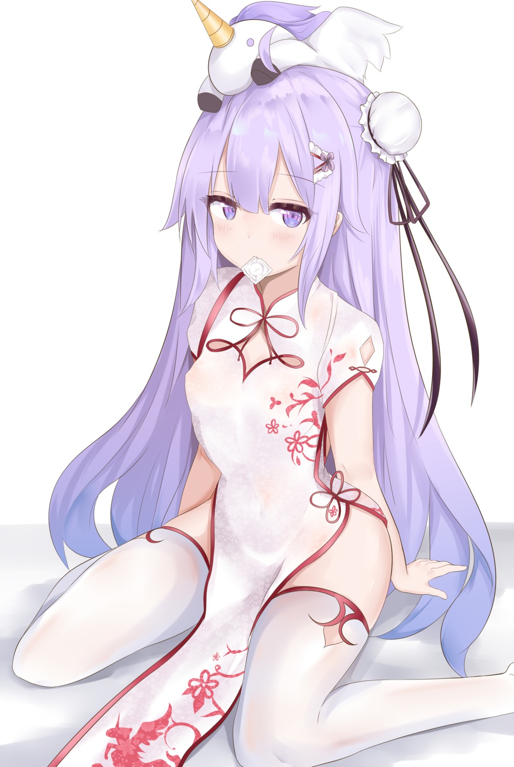 azur_lane chinadress jutaku thighhighs unicorn_(azur_lane)