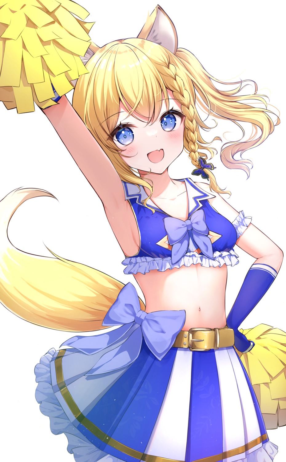 animal_ears cheerleader no_bra tail ustn