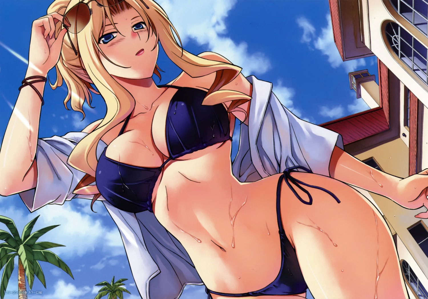 bikini cleavage elizabeth_mably freezing kim_kwang-hyun megane open_shirt swimsuits underboob wet