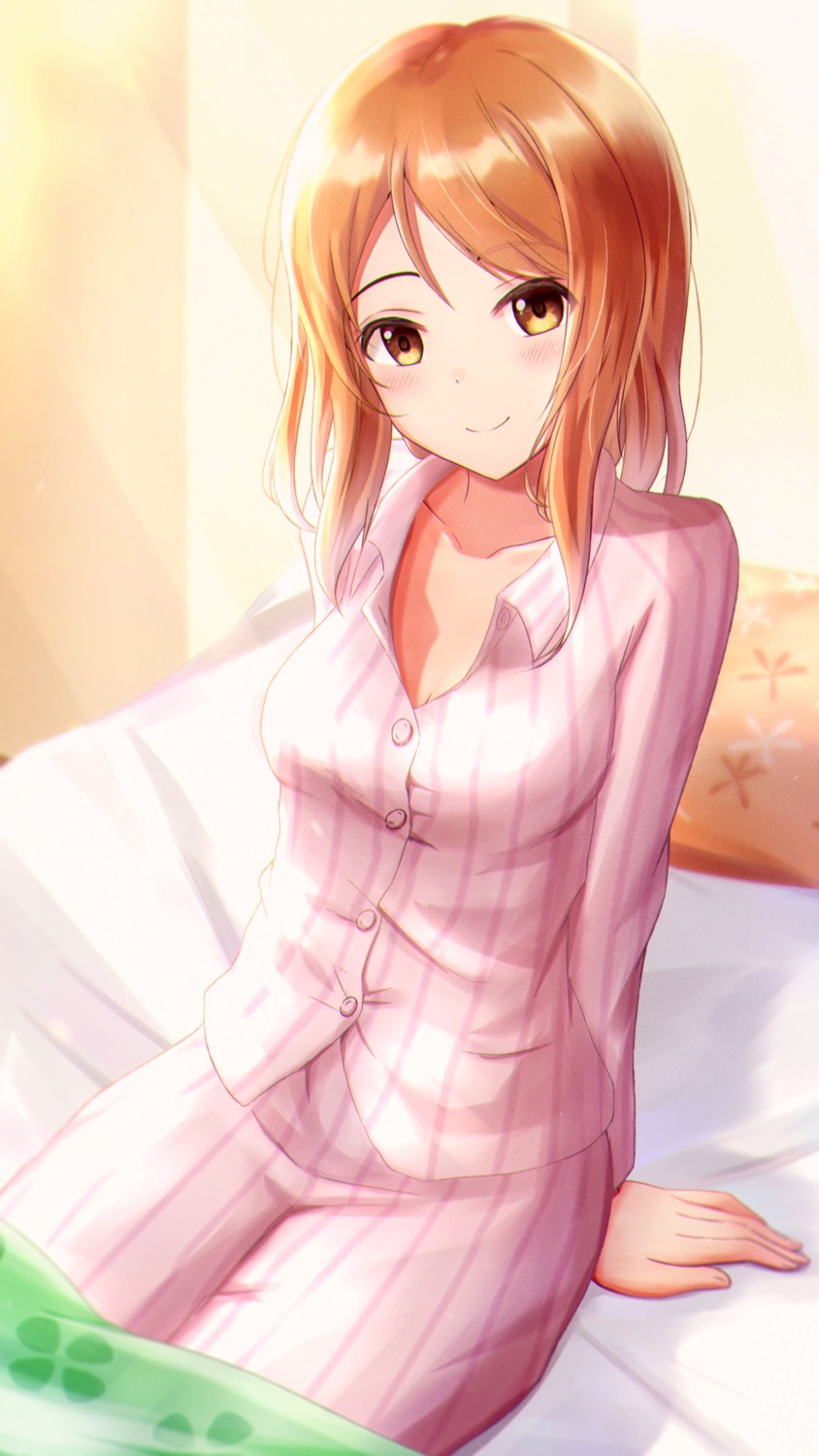 cleavage houjou_karen masuku_(saint_mask) pajama the_idolm@ster the_idolm@ster_cinderella_girls