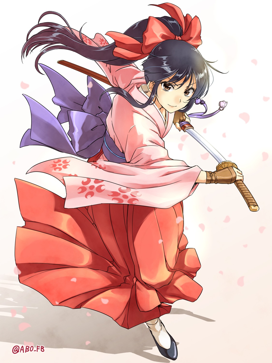 caesar_et_cleopatra japanese_clothes sakura_taisen shinguuji_sakura sword